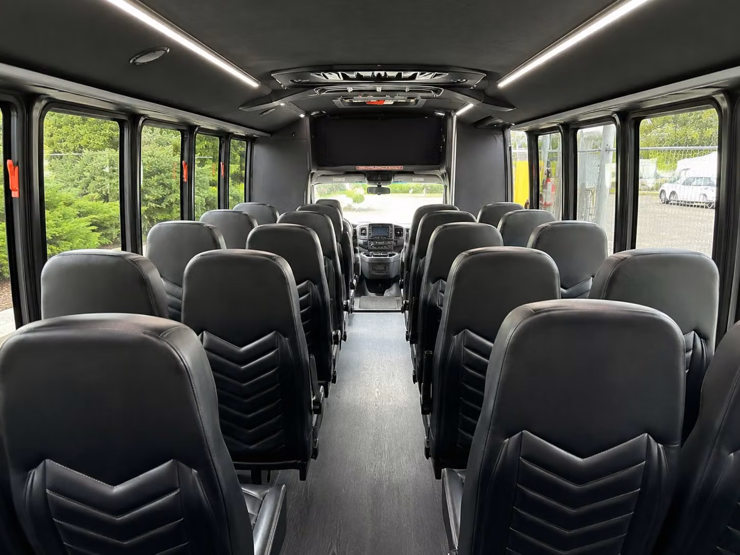 15 passenger minibus inside