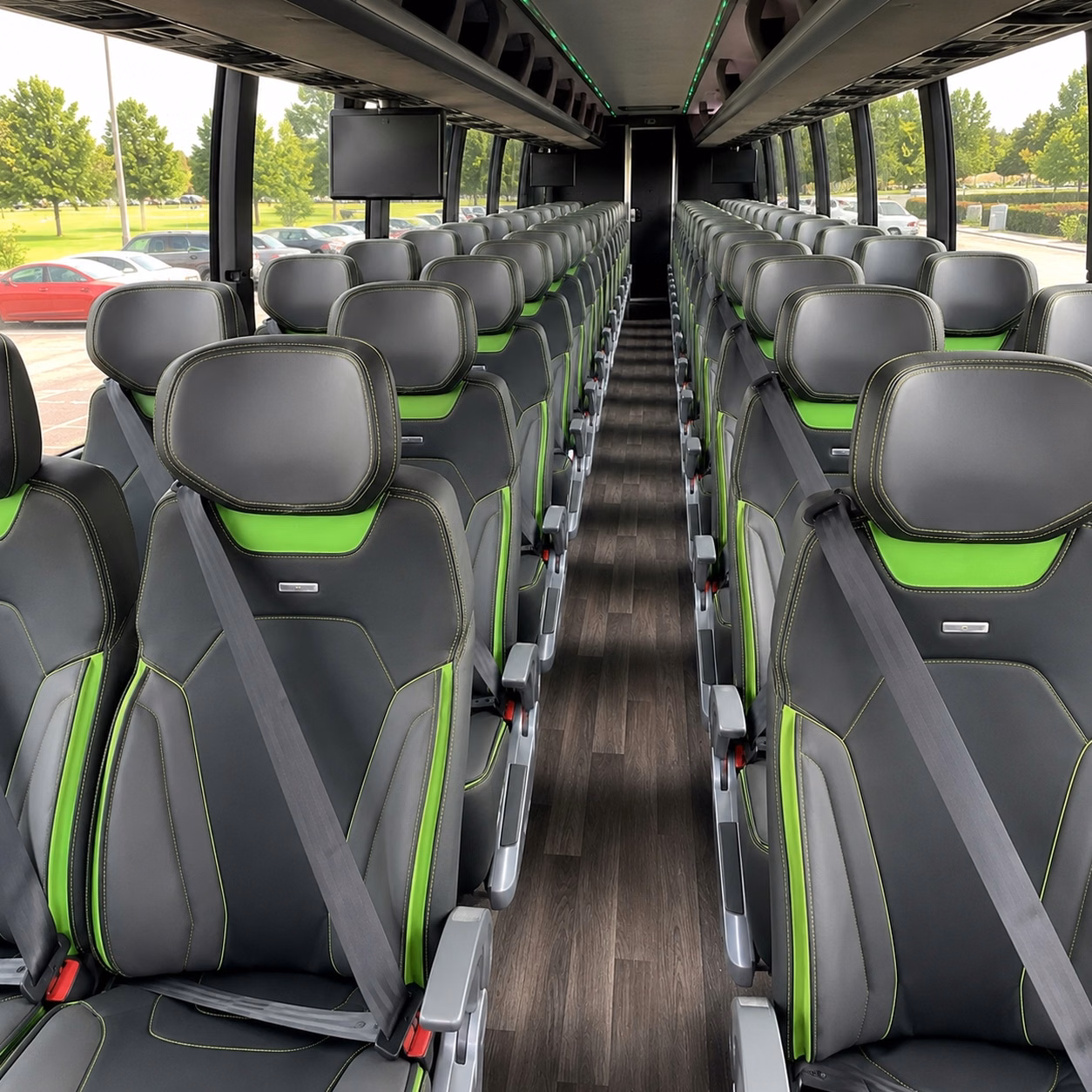 amarillo charter bus interior