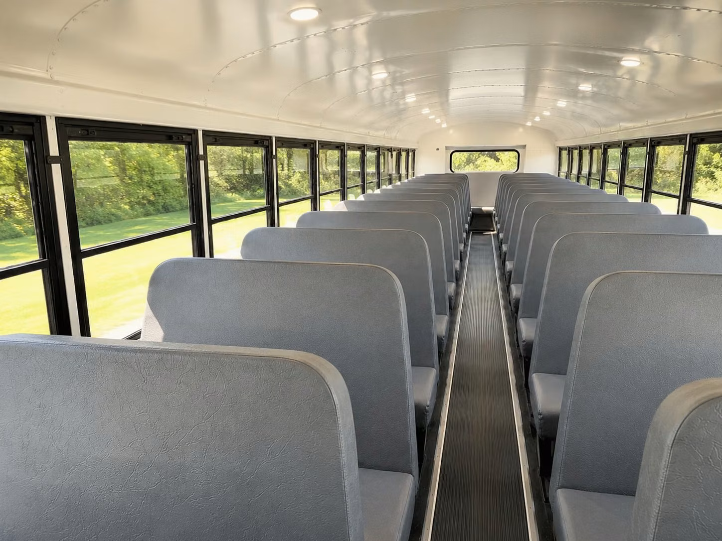 school bus inside